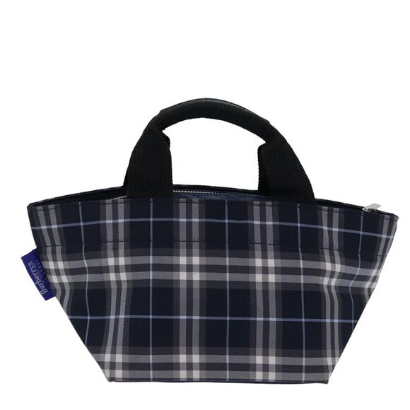 Burberry Nova Check Blue Label Nylon Navy Nylon Handbag